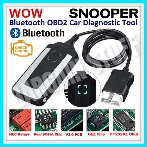 Scanners Wow Snooper Cdp With V R Software Bluetooth Obd Obd